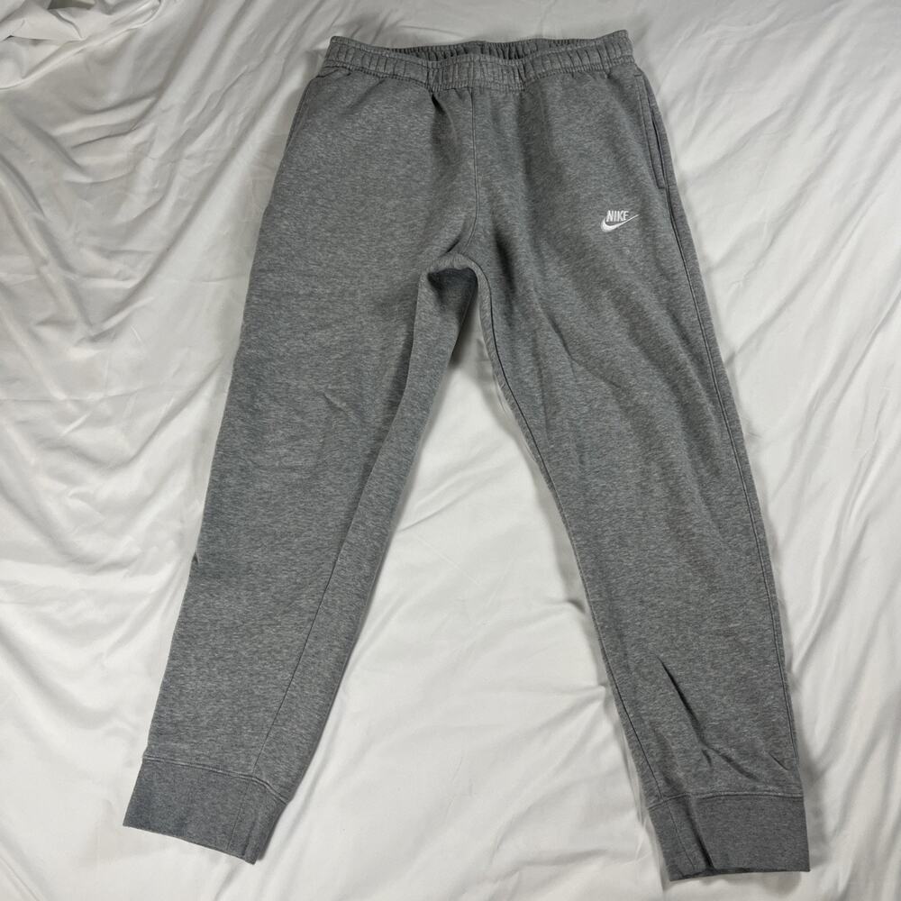 Nike Sweatpants Mens Medium Gray Fleece Joggers BV2671-063 tagged large fit M